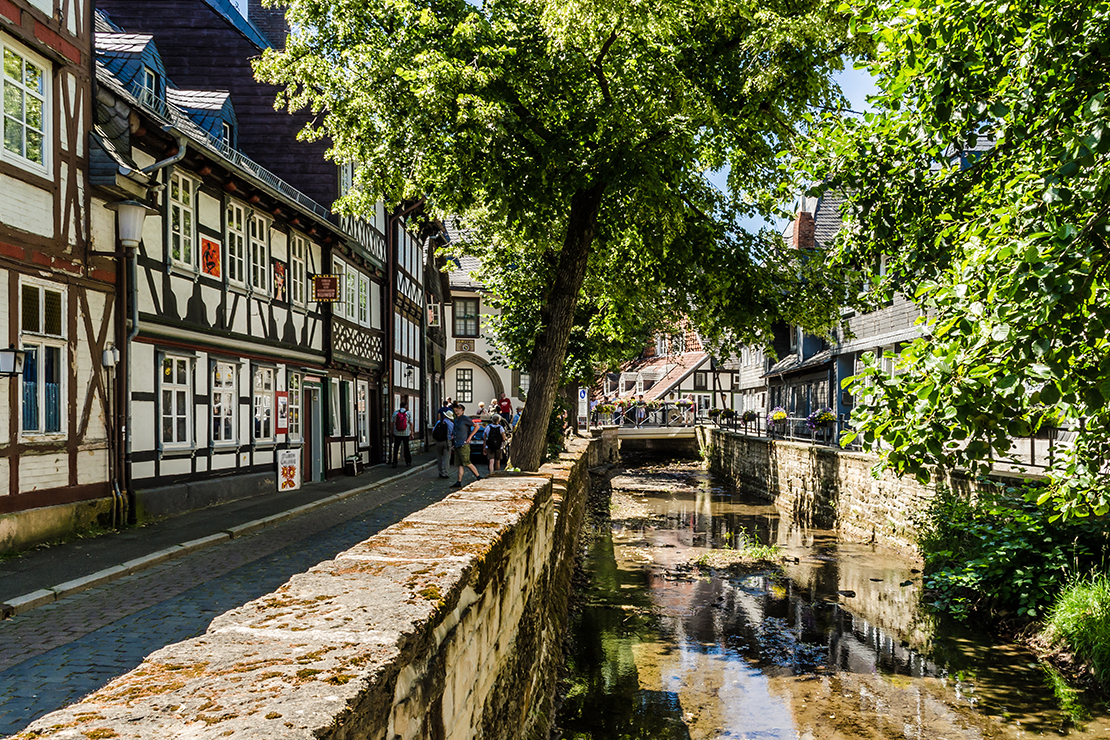 Die historische Altstadt Goslar in der Harzer Region